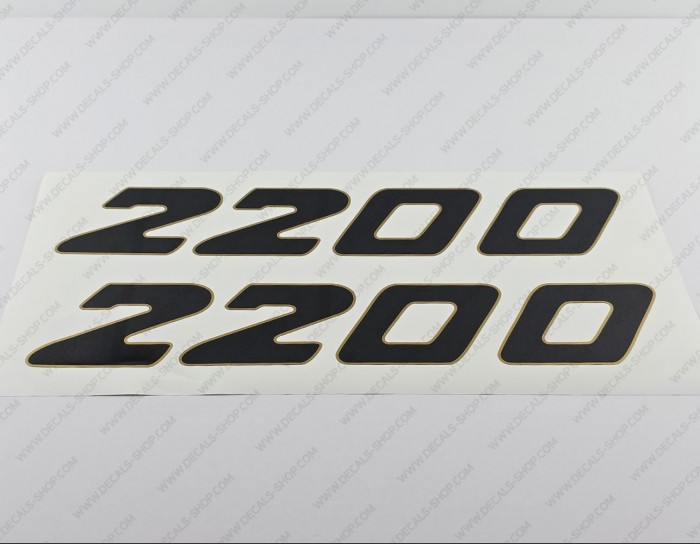 Century Boat 2200 Logo Gold Decals Set of 2 x 16.75"