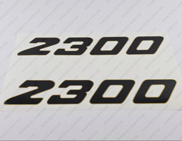 Century Boat 2300 Logo Gold Decals Set of 2 x 16.75"