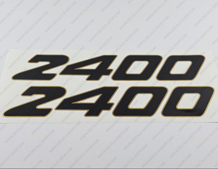 Century Boat 2400 Logo Gold Decals Set of 2 x 16.75"