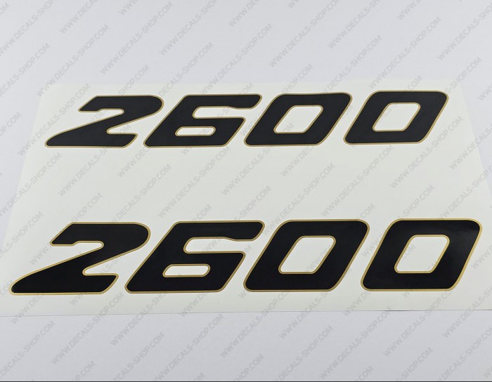 Century Boat 2600 Logo Gold Decals Set of 2 x 16.75"