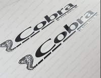 Cobra by Viper Boats Logo Decals Set of 2 x 19"