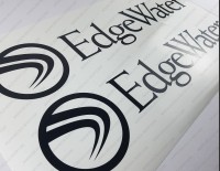 Edgewater Boat Logo Decals Set of 2 x 21" Edgewater Boat Logo Decals Set of 2 x 21"