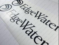 Edgewater Boat Logo Decals Set of 2 x 21" Edgewater Boat Logo Decals Set of 2 x 21"
