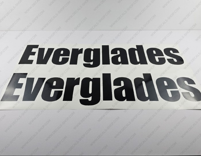 Everglades Boat Logo Decals Set of 2 x 33"