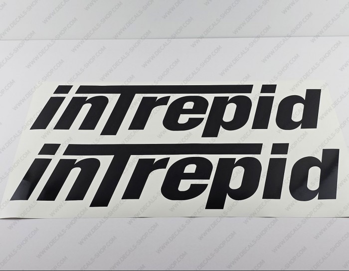 Intrepid Boat Logo Decal Set of 2