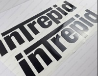 Intrepid Boat Logo Decal Set of 2