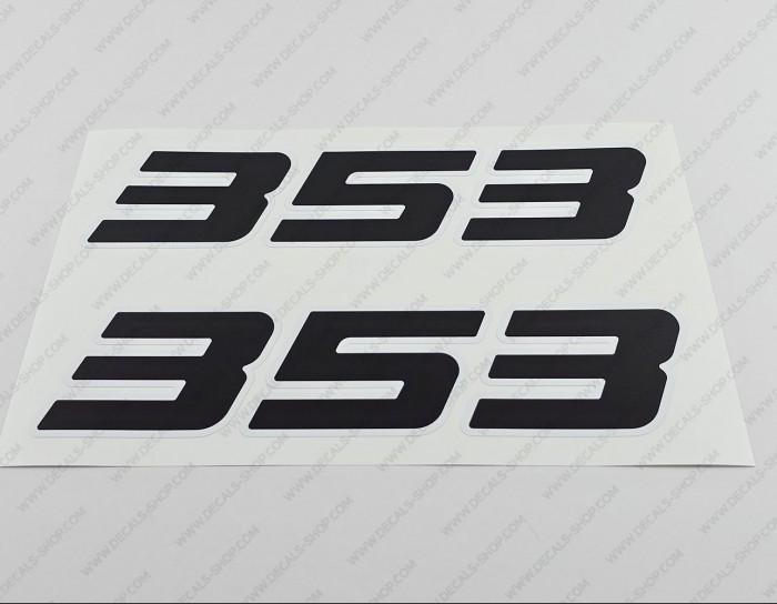 Javelin 353 Boat Decals 11.5" x 3" 2pcs.