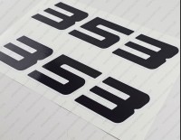 Javelin 353 Boat Decals 11.5" x 3" 2pcs.
