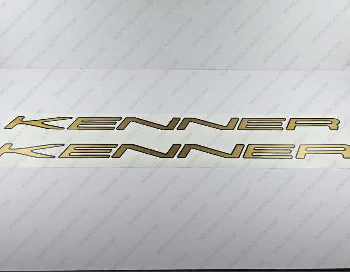 Kenner Boat Logo Gold Decal Set of 2 x 44"