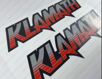 Klamath Boat Logo Decal Set of 2