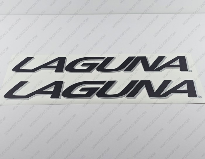Laguna Boat Logo Flat Decals 22" x 3" 2pcs. Laguna Boat Logo Flat Decals 22" x 3" 2pcs.