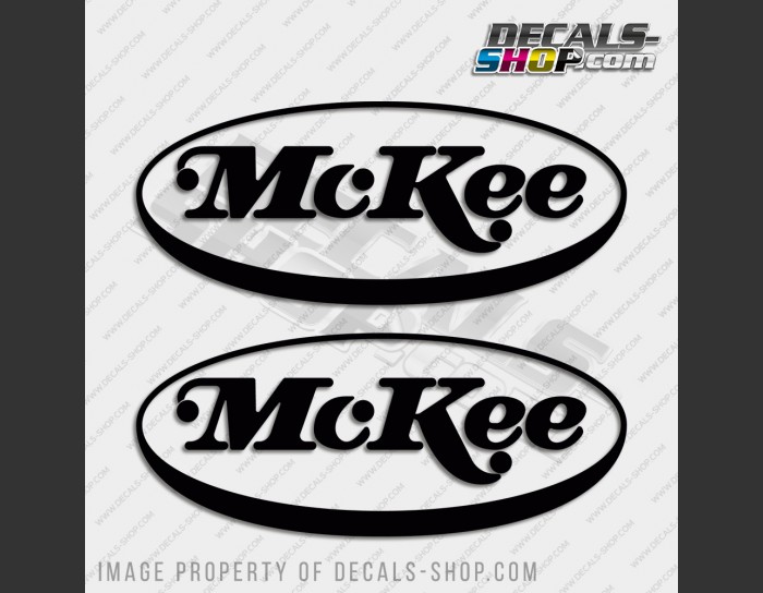 McKee Boat Logo V2 Decal Set of 2 x 12" McKee Boat Logo V2 Decal Set of 2 x 12"
