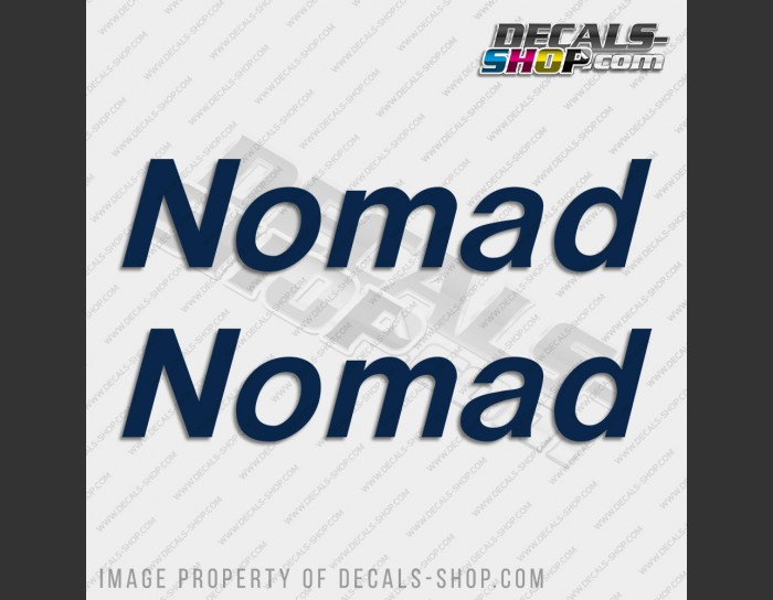 Nomad Boat Logo Decal Set of 2 x 9.5" Nomad Boat Logo Decal Set of 2 x 9.5"