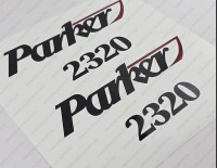 Parker 2320 Boat Logo Decal Set of 2 x 9"