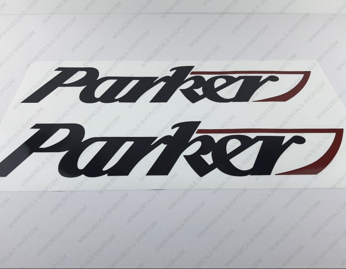 Parker Boat Logo Decal Set of 2