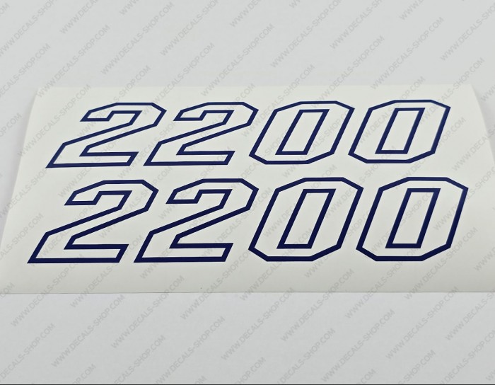 Pathfinder 2200 Tournament Boat Center Console Decal Set of 2 x 9"