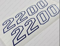 Pathfinder 2200 Tournament Boat Center Console Decal Set of 2 x 9"