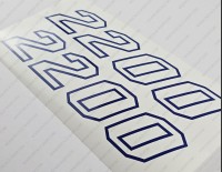 Pathfinder 2200 Tournament Boat Center Console Decal Set of 2 x 9"