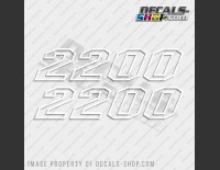 Pathfinder 2200 Tournament Boat Center Console Decal Set of 2 x 9"