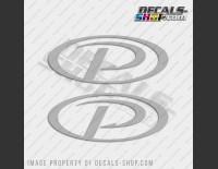 Pursuit Boat Logo Oval Decal Set of 2 x 6"