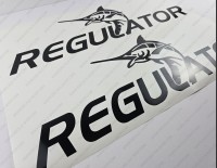 Regulator Boat Logo Decal Set of 2 x 24"