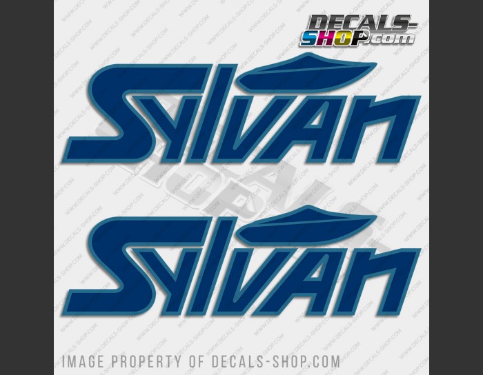 Sylvan Boat Logo 90's Style Decal Set of 2 x 16" Sylvan Boat Logo 90's Style Decal Set of 2 x 16"