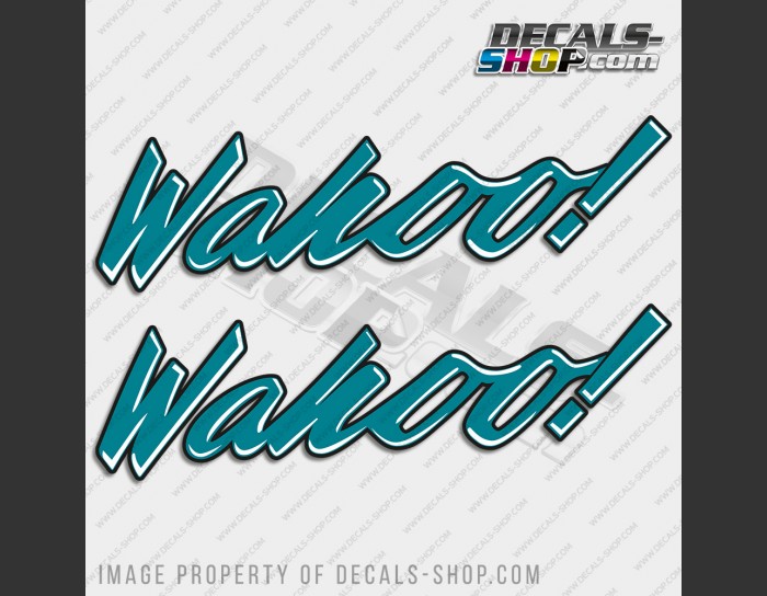 Wahoo Laser 1990 Boat Logo Decal Set of 2 x 21" Wahoo Laser 1990 Boat Logo Decal Set of 2 x 21"