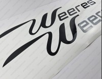 Weeres Pontoon Boat Logo Decal 33.5" x 6" 2pcs.
