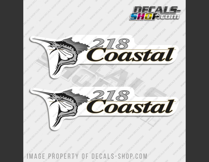Wellcraft 218 Coastal Boat Decal Set of 2 x 16.25" Wellcraft 218 Coastal Boat Decal Set of 2 x 16.25"