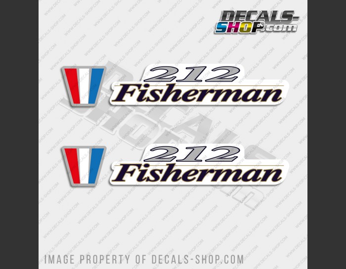 Wellcraft 212 Fisherman Boat Decal Set of 2 x 15" Wellcraft 212 Fisherman Boat Decal Set of 2 x 15"
