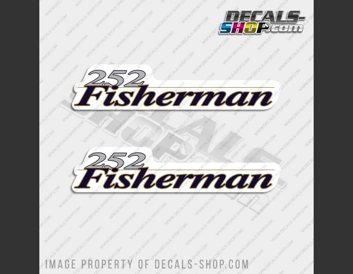 Wellcraft 252 Fisherman Boat Decal Set of 2 x 13.5"