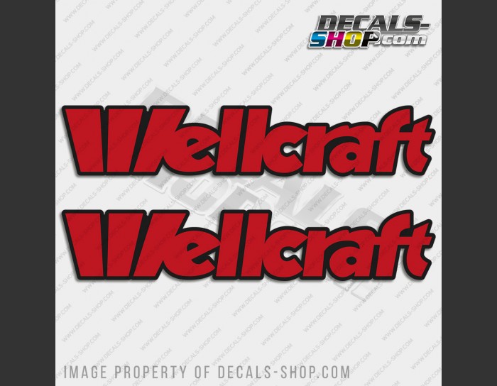 Wellcraft Boat Logo V3 Decal Set of 2 x 32"