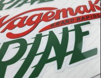 Wolverine 1954 Wagemaker Boat Logo Decal Set of 2 x 20"