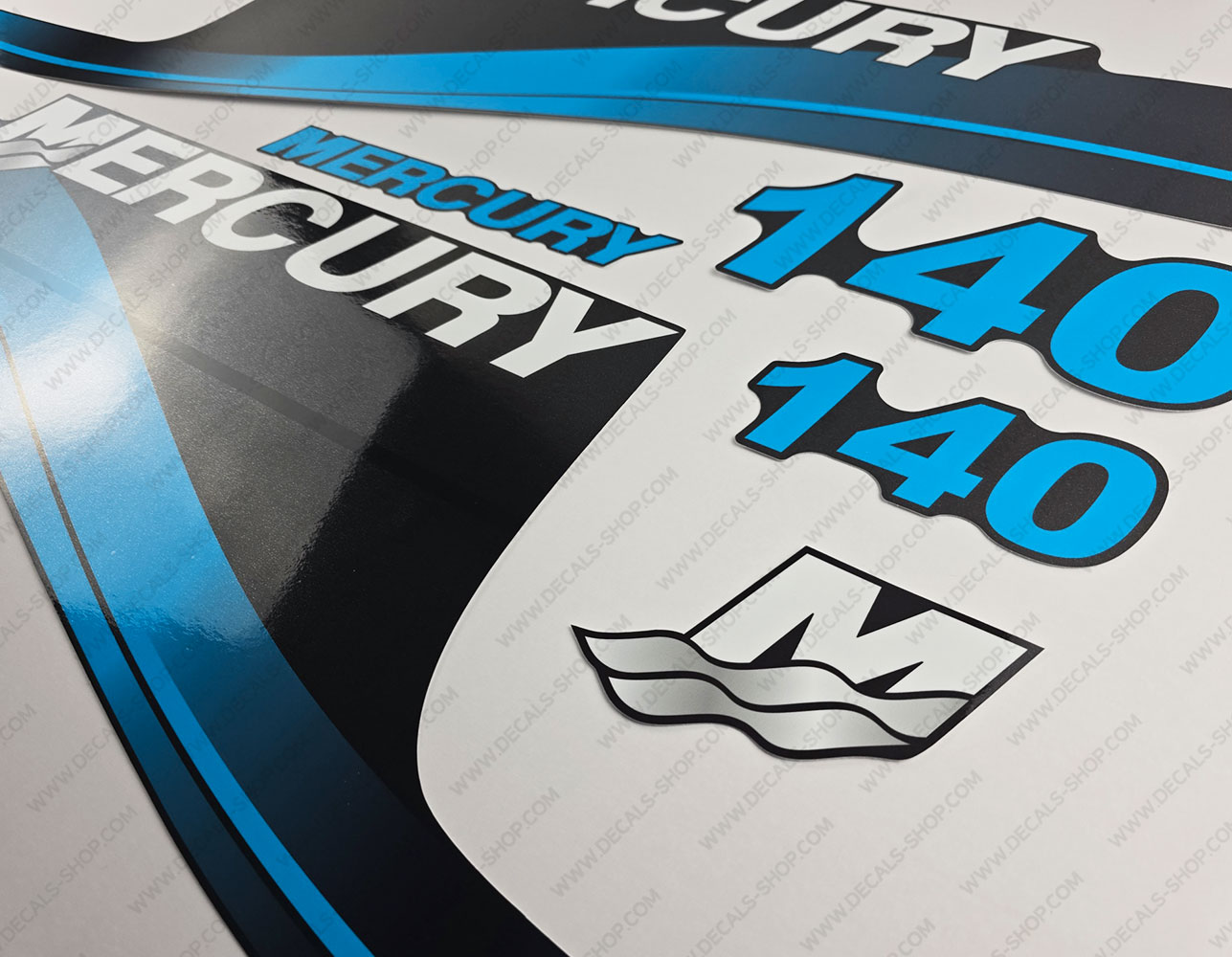 Mercury 75HP EFI Saltwater Outboard Decal Kit