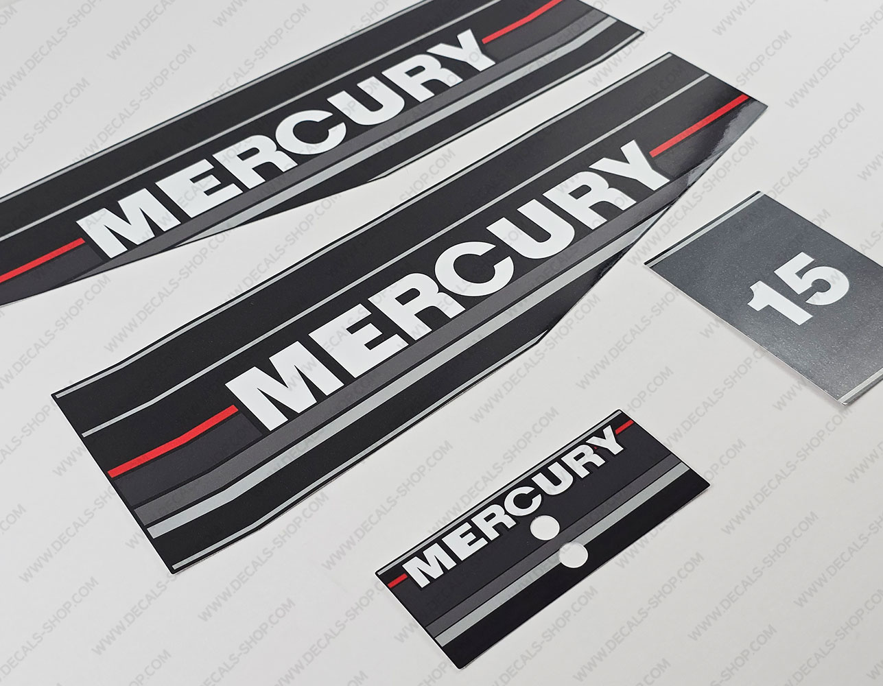 Mercury 15HP Two 1989-1993 Outboard Decal Kit