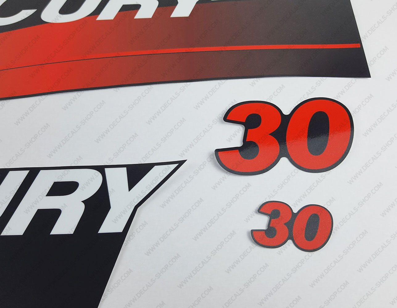Yamaha 30hp 2-Stroke Outboard Decals - Avery Brand