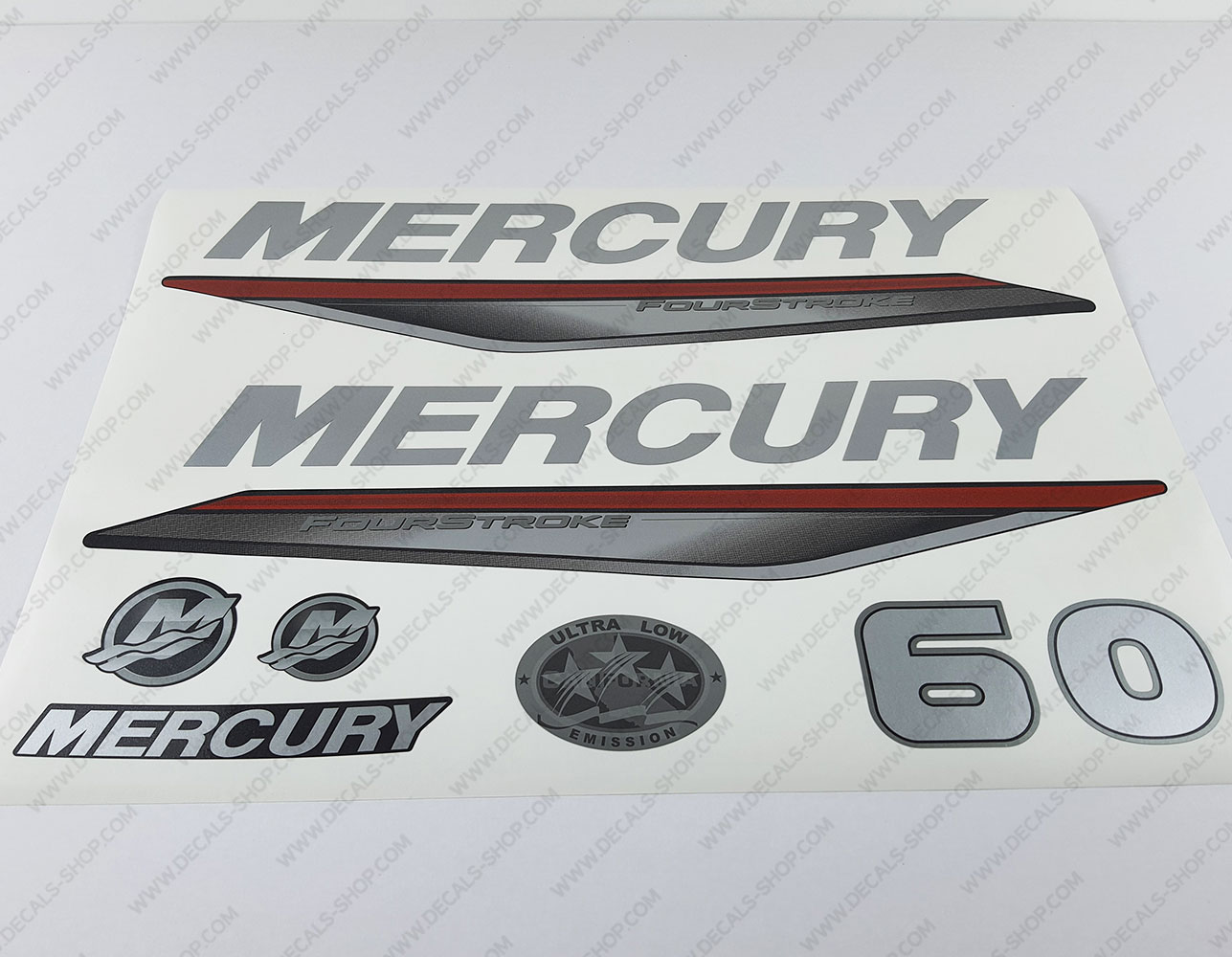 Mercury 60HP Four Stroke 2019-2022 Outboard Decal Kit