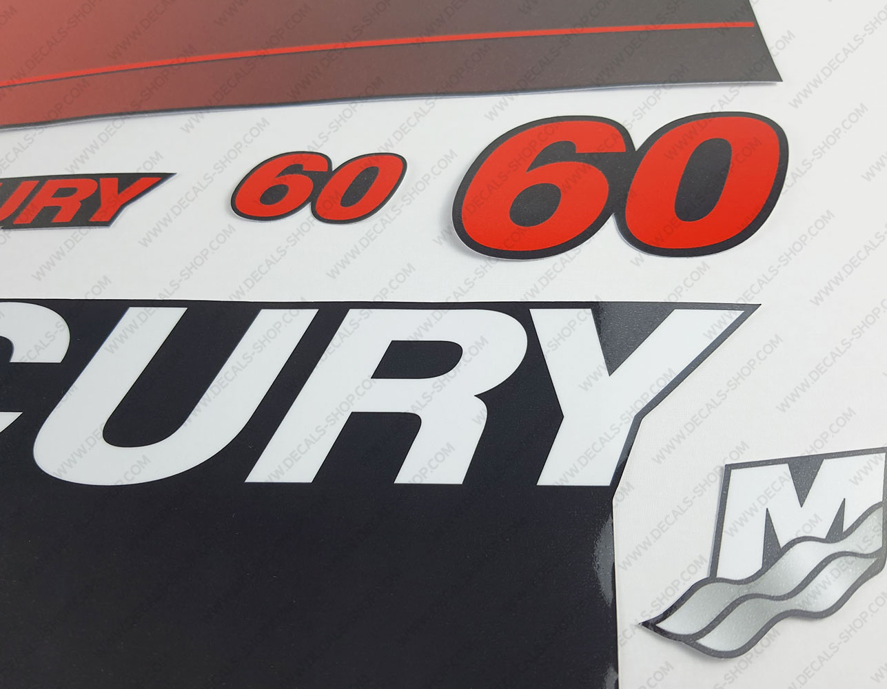 1999 Mercury 60 hp Four Stroke decal set