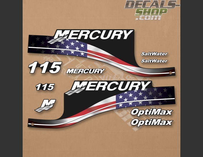 thumbnail interactive-video image 1 of Mercury 150hp Saltwater Edition Outboard Decals – Blue Sticker Set 1 of 5