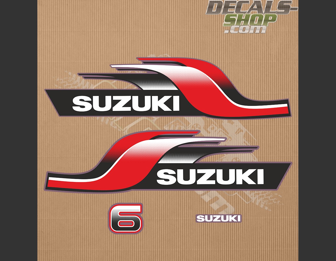 Suzuki DT6 6hp Two Stroke 1998 Outboard Decal Kit